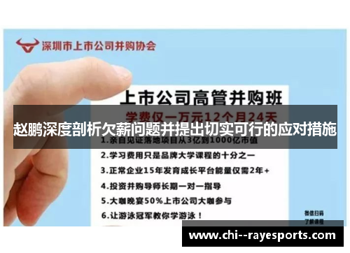 赵鹏深度剖析欠薪问题并提出切实可行的应对措施